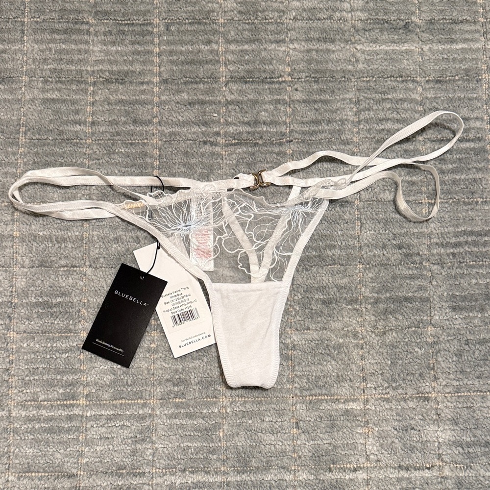 Bluebella Sheer White Lace Panty